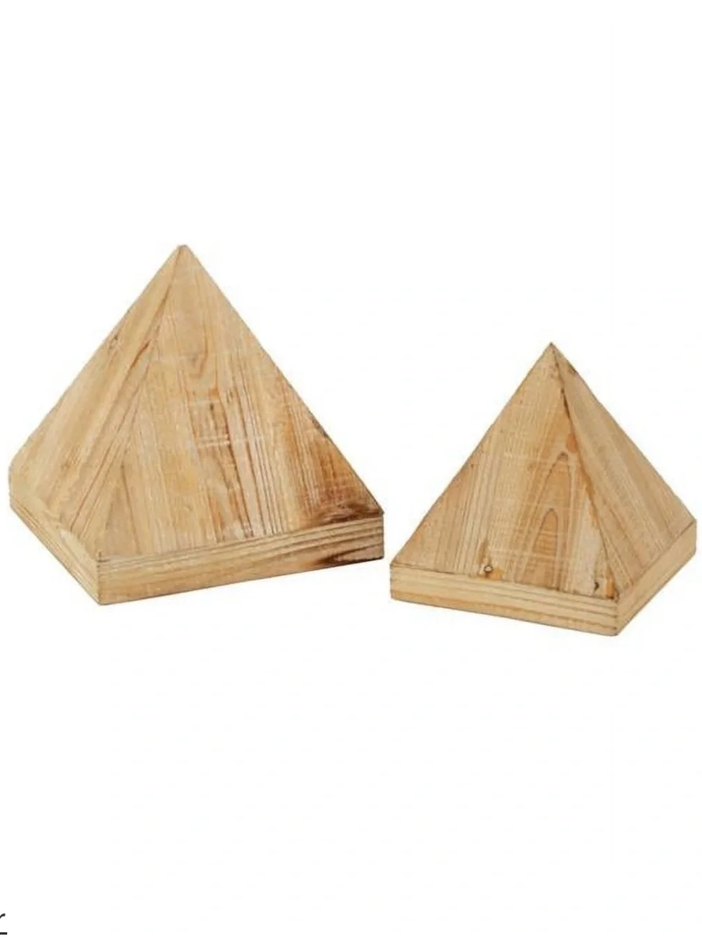 Discontinued Set - Tripar Wooden Triangle Jewelry Display Holder - Set of 2
